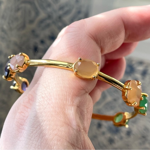 Kate Spade coated confetti thin bangle w/ dust bag - Picture 3 of 11